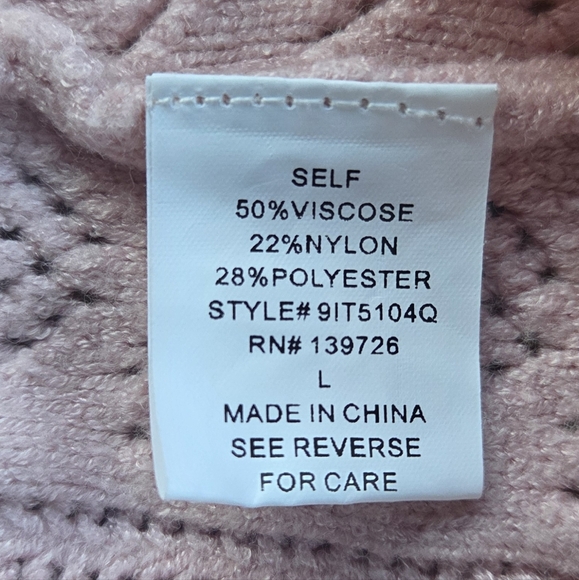 Wild Honey Pink Ruffled Women's Sweater - Picture 9 of 9